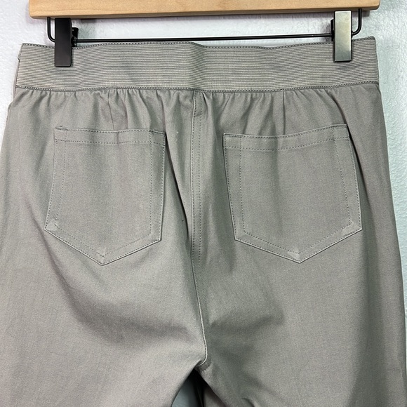 Soft Surroundings Gray Flat Front Elastic Back Pants Small - Picture 6 of 7